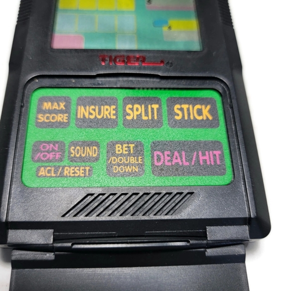 1993 Tiger Caesars Palace Blackjack Electronic Handheld - Works - Picture 3 of 8